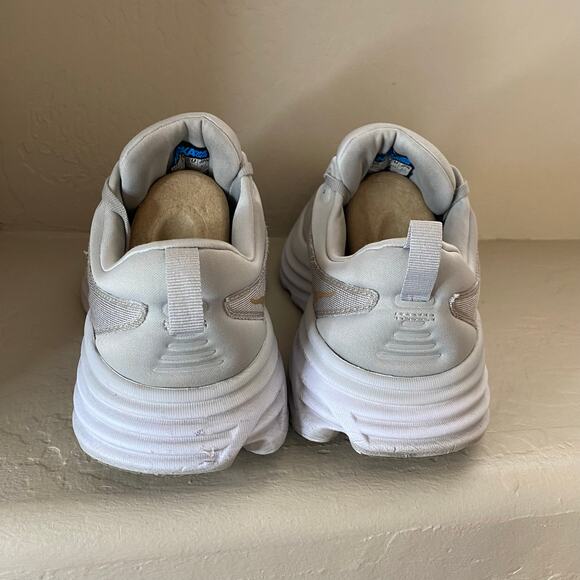 Hoka One One Bondi 8 Womens Sz 10D Running Shoes Harbor Mist Lunar Rock Grey - Picture 4 of 7